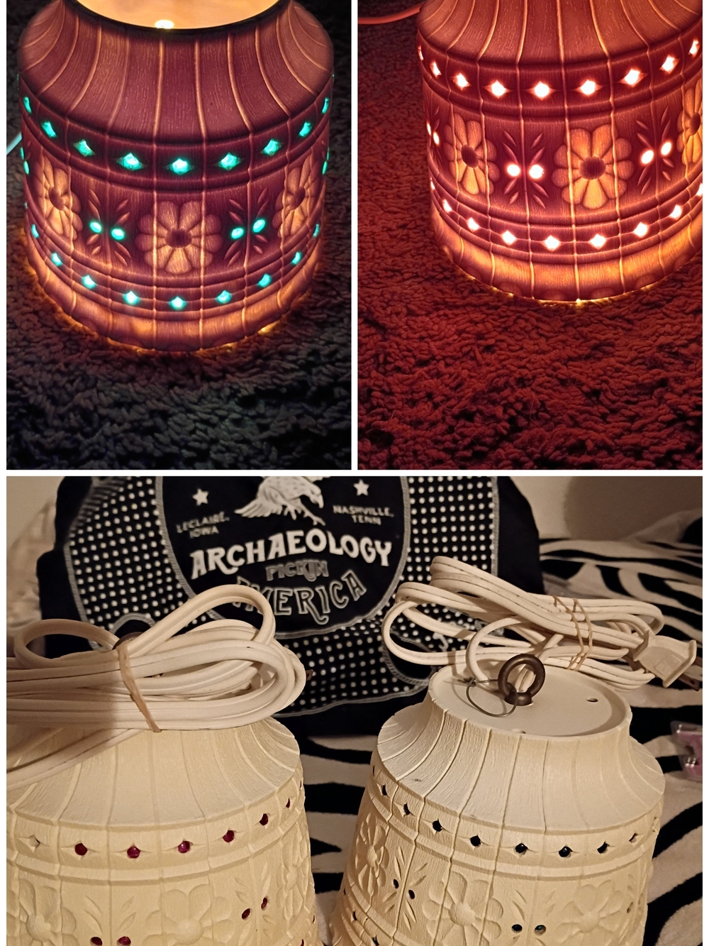 Vintage Retro  Lawnware Patio 1960s/70s Swag Lighting Patio/Camping